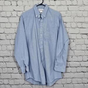 2/$20 Park Street by Unifirst Light Blue Button-Down Shirt Size 16.5-36 (L)